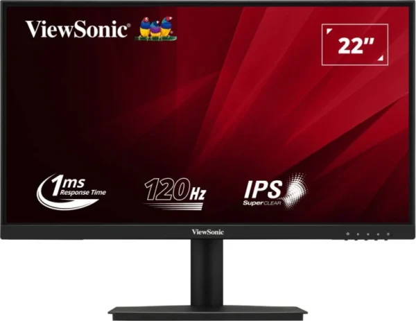 ViewSonic VA221A-H 22 Inch Full HD IPS Monitor 120Hz 1ms HDMI VGA Eye ProTech Borderless Black - ViewSonic VA221A-H (Black)