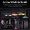CORSAIR 3500X RS-R ARGB Wrap-Around Tempered Glass Mid-Tower Black - CS-CC-9011322-WW