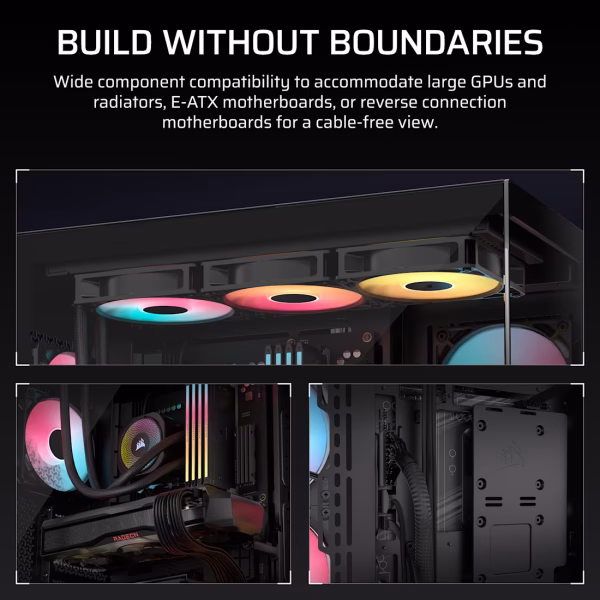 CORSAIR 3500X RS-R ARGB Wrap-Around Tempered Glass Mid-Tower Black - CS-CC-9011322-WW