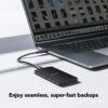 Lexar SL300 Portable SSD 1TB USB 3.2 Gen 2 1050MB/s Read 1000MB/s Write Black - LSL300001T-RNBNG