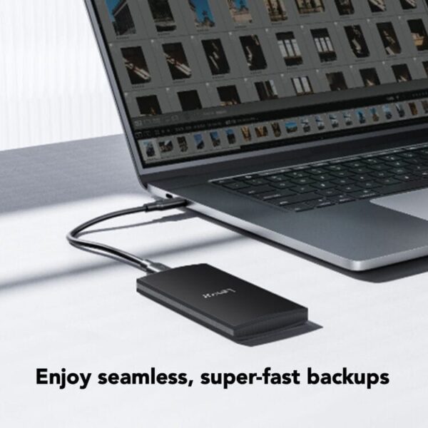 Lexar SL300 Portable SSD 1TB USB 3.2 Gen 2 1050MB/s Read 1000MB/s Write Black - LSL300001T-RNBNG
