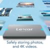 Lexar NQ100 512GB 2.5 Inch SATA III SSD Up to 550MB/s Read Shock Vibration Resistant - LNQ100X512G-RNNNG