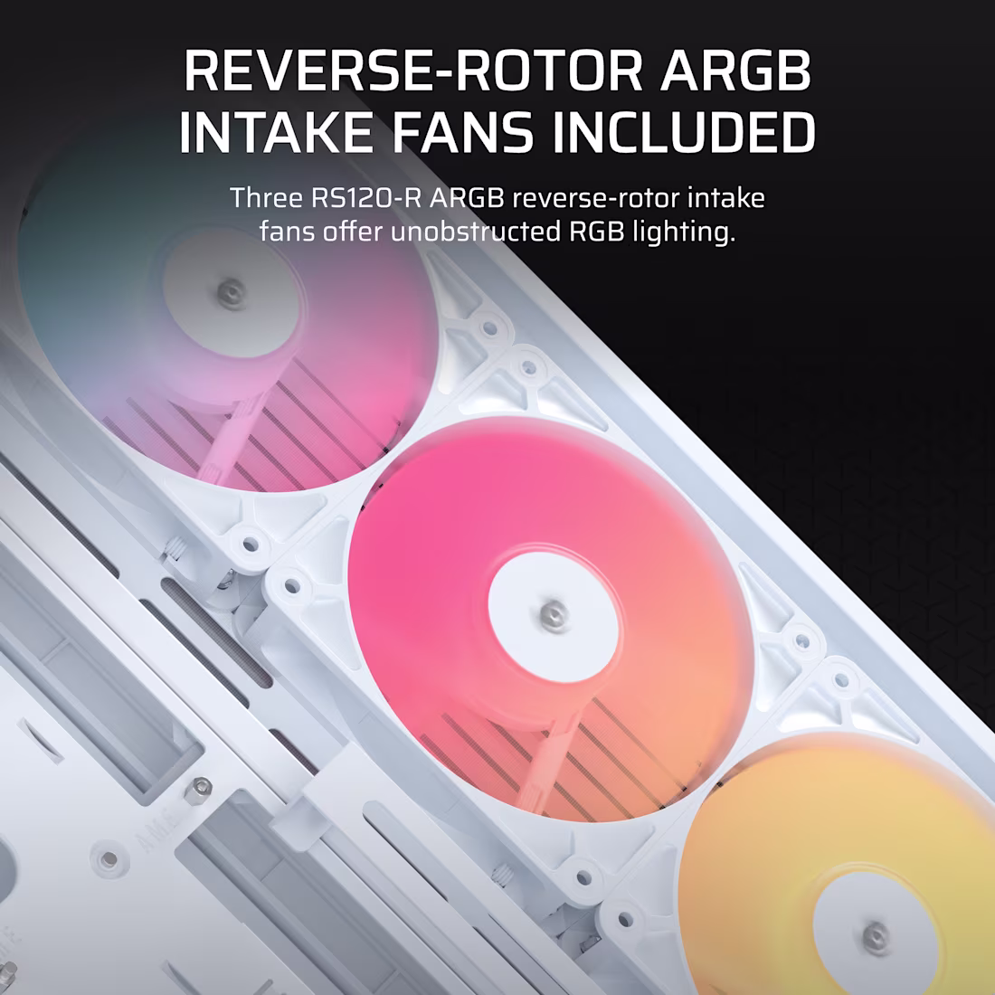 CORSAIR FRAME 4500X RS-R ARGB Curved Tempered Glass Mid-Tower White - CS-CC-9011315-WW 4 CORSAIR FRAME 4500X RS-R ARGB Curved Tempered Glass Mid-Tower White - CS-CC-9011315-WW - Image 4