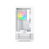 SAMA V40 270-Degree Dual Glass Mid-Tower with 6 ARGB Reverse Fans White - V40-WHADA6X1-GL
