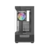 3 SAMA V40 270-Degree Dual Glass Mid-Tower with 6 ARGB Fans Black - V40-BKADA6X1-GL
