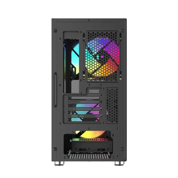 SAMA S30 Mesh Front M-ATX Mini Tower with 3 ARGB PWM Fans Black - S30-BKMP3AX1-GL