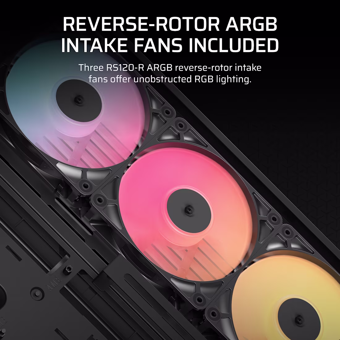 CORSAIR FRAME 4500X RS-R ARGB Curved Tempered Glass Mid-Tower Black - CS-CC-9011314-WW 3 CORSAIR FRAME 4500X RS-R ARGB Curved Tempered Glass Mid-Tower Black - CS-CC-9011314-WW - Image 3