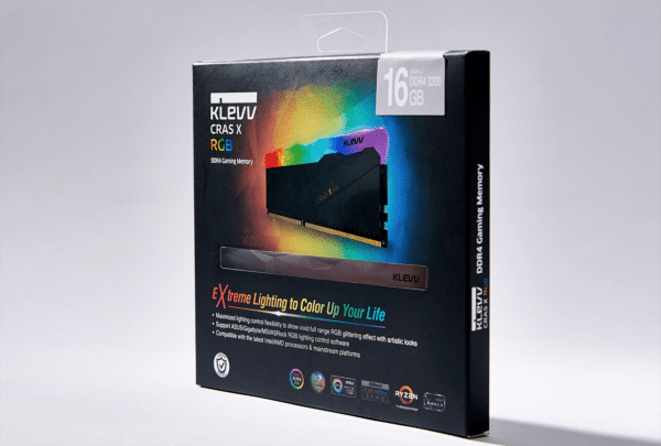 Klevv Cras X RGB DDR4 8GB/16GB/32GB 3200/3600/4000 MHz Gaming Memory - KD48GU880-32A160W