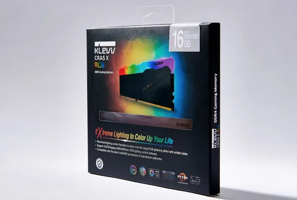 Klevv Cras X RGB DDR4 8GB/16GB/32GB 3200/3600/4000 MHz Gaming Memory - KD48GU880-32A160W