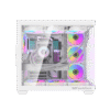 DarkFlash C285P V2 Dual Chamber ATX PC Case Tempered Glass - C285P-V2 Black | White