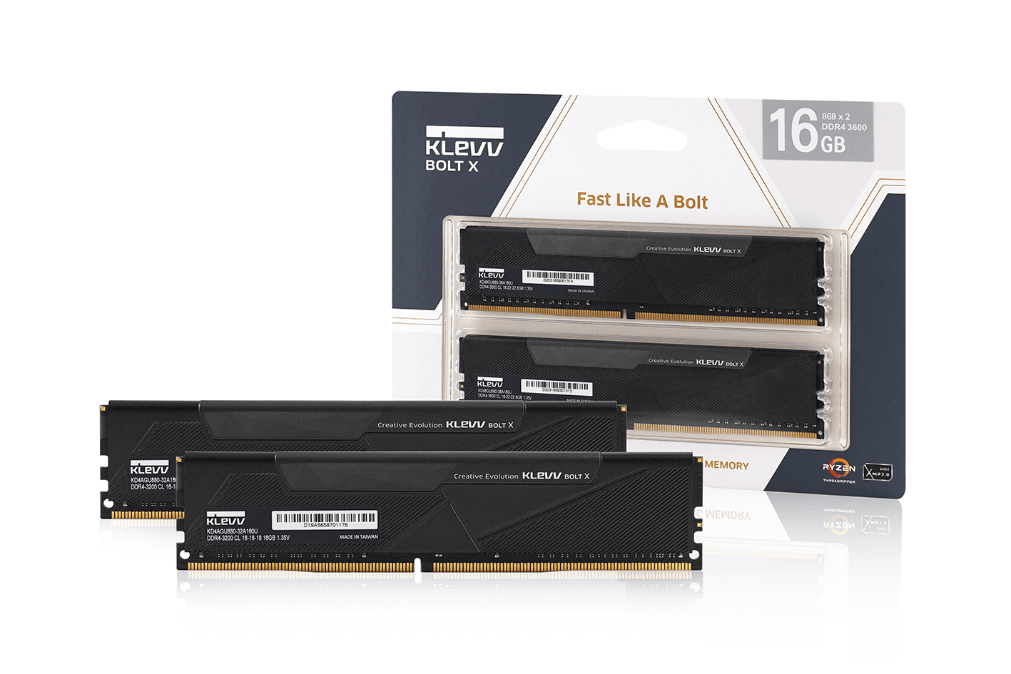 KLeVV BOLT X DDR4-3200 8GB2枚 16GB Klevv Bolt X DDR4 16GB (8GB x2) 3200/3600 MHz Gaming Memory