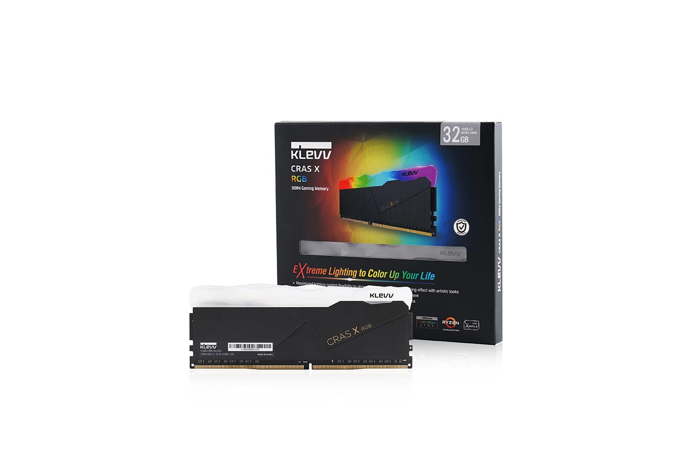 Klevv CRAS X RGB 32GB (16GBx2) | DDR4 3200MHz Gaming RAM