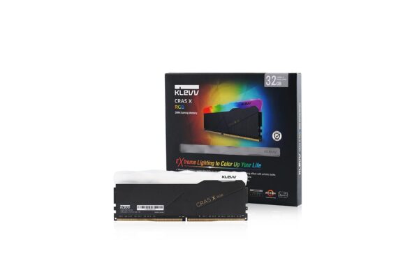 34 Klevv Cras X RGB DDR4 32GB (2x16GB) 3200 MHz Gaming Memory - KD4AGU880-32A160X