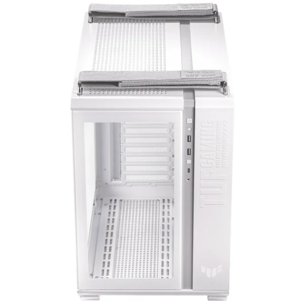 ASUS TUF Gaming GT502 Dual-Chamber Tempered Glass Mid-Tower White - GT502 TUF GAMING CASE WHT TG
