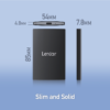 Lexar SL500 1TB Portable SSD USB 3.2 Gen 2x2 Up to 2000MB/s Read 1800MB/s Write IP54 Magnetic Set - LSL500M001T-RNBNG