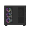 DarkFlash C285P V2 Dual Chamber ATX PC Case Tempered Glass - C285P-V2 Black | White