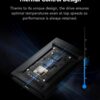 Lexar ARMOR 700 2TB Portable SSD USB 3.2 Gen 2x2 2000MB/s Read Write IP66 Rugged 3m Drop Resistant - LAR700X002T-RNBNG