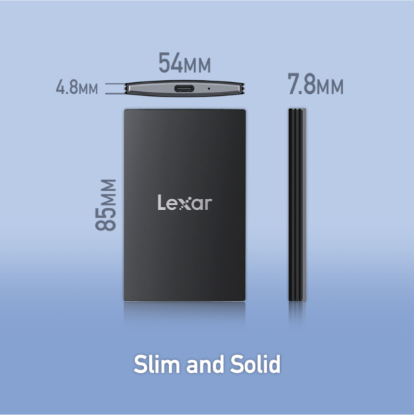 Lexar SL500 1TB Portable SSD USB 3.2 Gen 2x2 Up to 2000MB/s Read 1800MB/s Write IP54 Magnetic Set - LSL500M001T-RNBNG