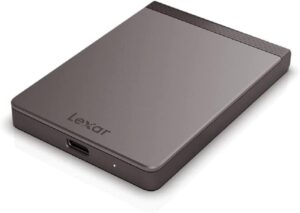 Lexar SL200 Portable SSD 512GB USB 3.1 Gen2 Type-C 550MB/s Read 400MB/s Write - LSL200X512G-RNNNG