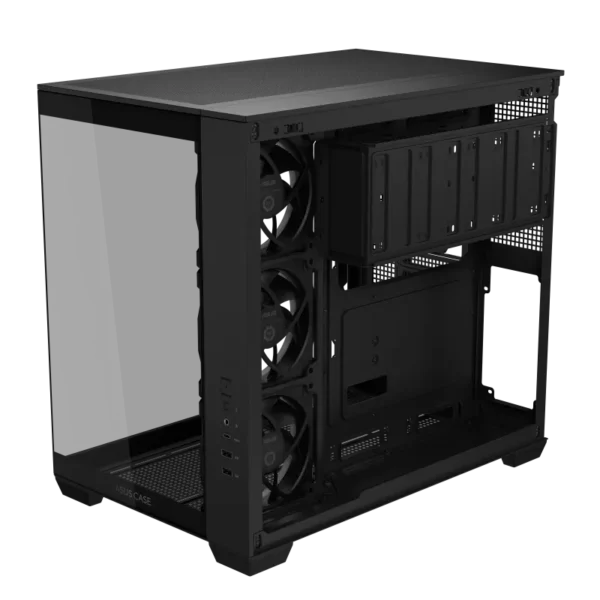 ASUS A32 PLUS 270-Degree Panoramic Glass Mid-Tower Black - A32 PLUS TG ARGB BLACK