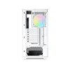 SAMA V40 270-Degree Dual Glass Mid-Tower with 6 ARGB Reverse Fans White - V40-WHADA6X1-GL