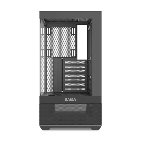 SAMA V40E 270-Degree Dual Glass Mid-Tower Black - V40E-BKAD00X1-RU