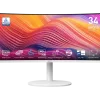 MSI Modern MD342CQP/W 34 Inch 1500R Curved VA Monitor UWQHD 3440x1440 120Hz 1ms USB-C 98W PD KVM - MODERN MD342CQP/W