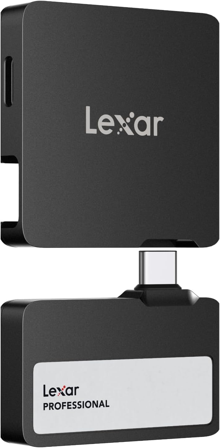 Lexar Professional Go Portable SSD with Hub 1TB USB 3.2 Gen 2 1050MB/s Read 1000MB/s Write 4-Port 10...
