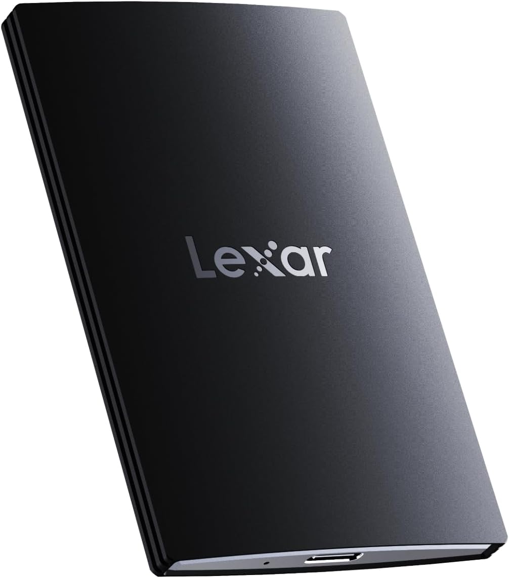 Lexar SL500 4TB Portable SSD USB 3.2 Gen 2×2 Up to 2000MB/s Read 1800MB/s Write IP54 Aluminum &...