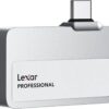 Lexar Professional Go Portable SSD 1TB USB 3.2 Gen 2 1050MB/s Read 1000MB/s Write Silver IP65 - LSL400X001T-RNSNG