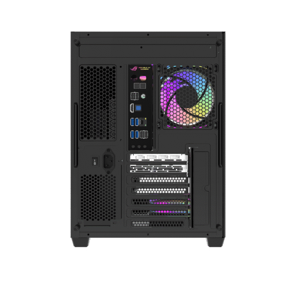 DarkFlash C285P V2 Dual Chamber ATX PC Case Tempered Glass - C285P-V2 Black | White