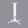 Brateck PRB-18S Universal Ceiling Projector Mount up to 13.5kg Height Adjustable White - Brateck-PRB-18S White