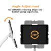 Brateck PAD33 Universal Anti-Theft Tablet Countertop Kiosk Stand 7.9-11 Inch Secure White - Brateck-PAD33-03 White