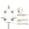 Brateck PAD33 Universal Anti-Theft Tablet Countertop Kiosk Stand 7.9-11 Inch Secure White - Brateck-PAD33-03 White