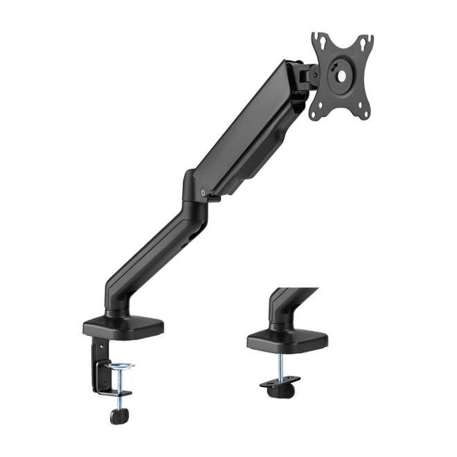 Brateck LDT46 Single Spring-Assisted Mechanical Monitor Arm 17-32 Inch up to 9kg – Brateck-LDT...