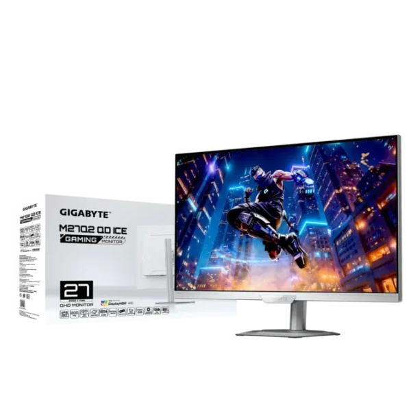 GIGABYTE 27" QHD 2560x1440 200Hz SS IPS White Gaming Monitor - GP-M27Q2-ICE-AP
