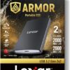 Lexar ARMOR 700 2TB Portable SSD USB 3.2 Gen 2x2 2000MB/s Read Write IP66 Rugged 3m Drop Resistant - LAR700X002T-RNBNG