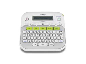 7551_6520 Brother PT-D210 Compact Label Printer with TZe Laminated Tapes, 12mm, 20mm/sec, QWERTY, LCD Preview, 30 Memory - DPT-210+TZE231V2