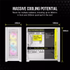 CORSAIR iCUE 5000D RGB AIRFLOW Tempered Glass Mid-Tower True White - CS-CC-9011243-WW