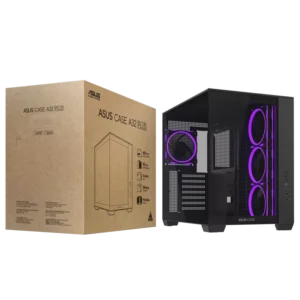 ASUS A32 PLUS 270-Degree Panoramic Glass Mid-Tower Black - A32 PLUS TG ARGB BLACK