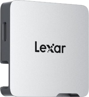 Lexar Professional Go Portable SSD with Hub USB 3.2 Gen 2 1050MB/s Read 1000MB/s Write 4-Port 10Gbps IP65 Silver - LPASL400-RNSNG