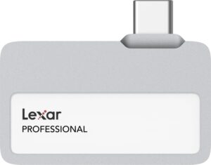 Lexar Professional Go Portable SSD 2TB USB 3.2 Gen 2 1050MB/s Read 1000MB/s Write Silver IP65 - LSL400X002T-RNSNG