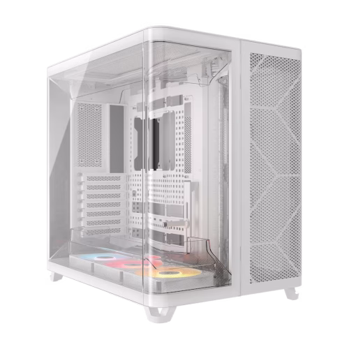 CORSAIR AIR 5400 RS-R ARGB Tempered Glass Mid-Tower White - CS-CC-9011319-WW