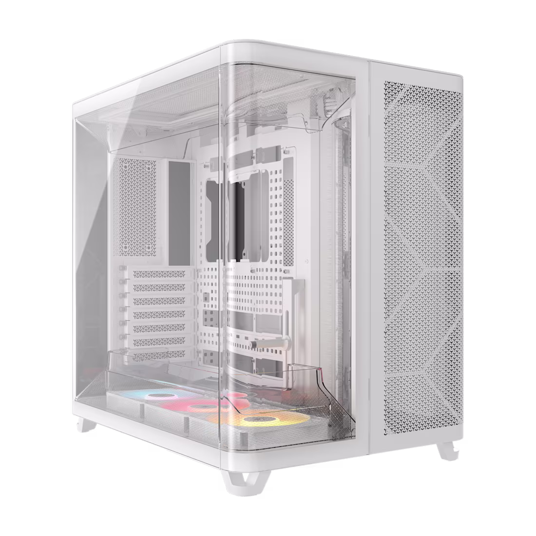 CORSAIR AIR 5400 RS-R ARGB Tempered Glass Mid-Tower White – CS-CC-9011319-WW...