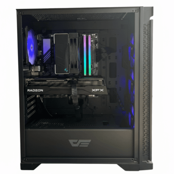 Aurora | AMD Ryzen 5 7600 Mid-Range Gaming Desktop PC with Radeon RX 9060 XT 16GB, 3TB NVMe SSD & ARGB Cooling