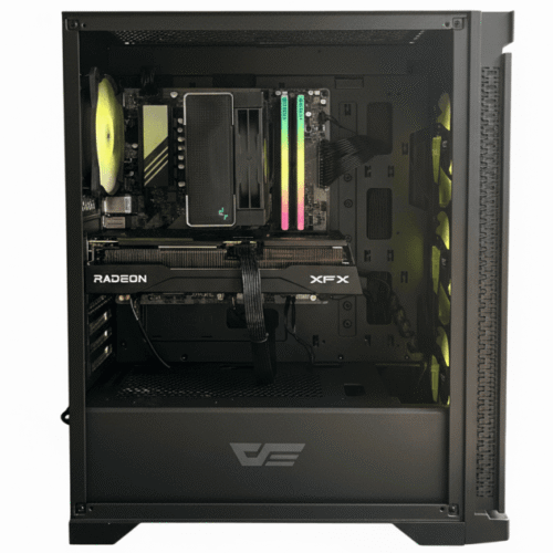 Aurora | AMD Ryzen 5 7600 Mid-Range Gaming Desktop PC with Radeon RX 9060 XT 16GB, 3TB NVMe SSD & ARGB Cooling