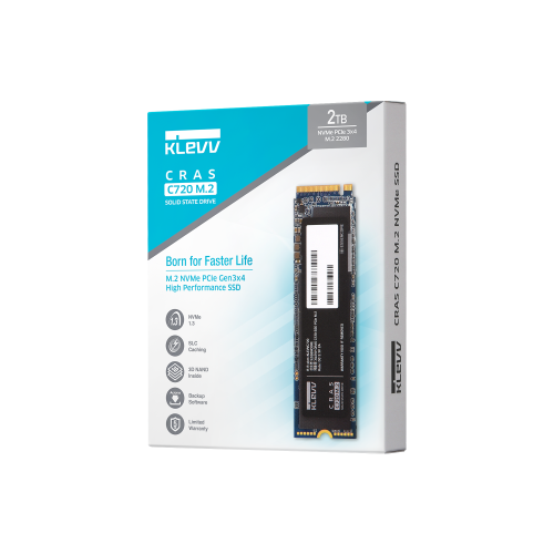 Klevv Cras C720 2TB M.2 NVMe PCIe Gen3x4 SSD - K02TBM2SP0-C72
