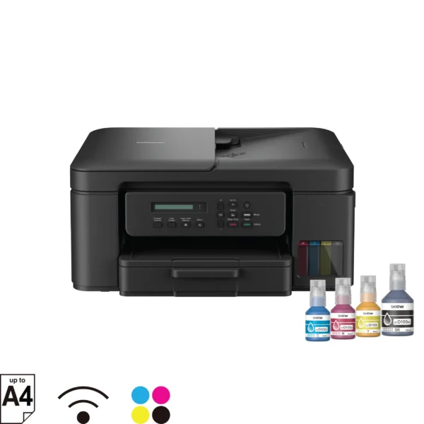 Brother DCP-T730DW WiFi Ink Tank All-in-One Inkjet Printer with ADF - Print/Scan/Copy, Auto Duplex, 16ipm Mono/15.5ipm Color, 7500/5000 Page Yield - DCP-T730DW