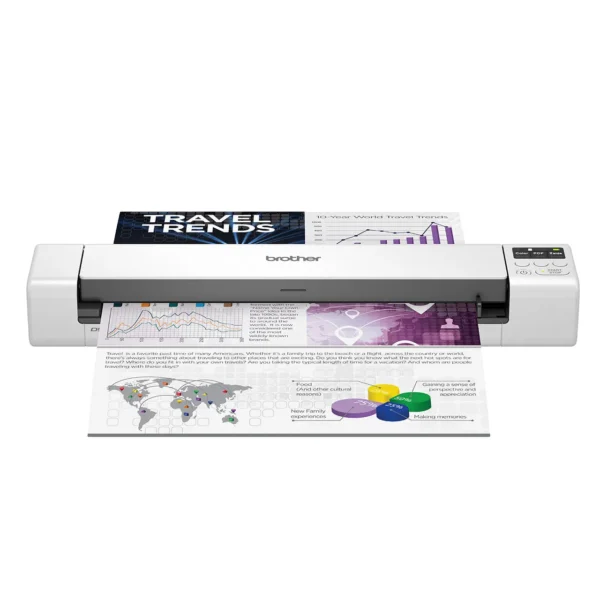 Brother DS-940DW Wireless Rechargeable Duplex Mobile Scanner, 15ppm/30ipm, 600dpi, Wi-Fi, 1.8m Long Paper - DS-940DW
