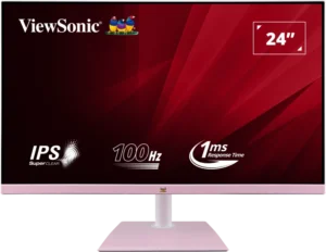 ViewSonic 24" VA2436-H-PN Full HD 100Hz SuperClear IPS Monitor Pink - VA2436-H-PN